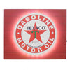 Vintage Texaco Gasoline & Motor Oil Metal Backlit LED Sign – 15" x 18"